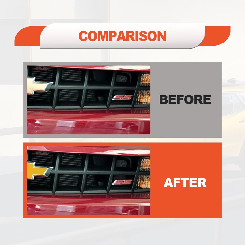 3PCS Gold Cut Your-Own Emblem Overlay DIY Decals for Chevy