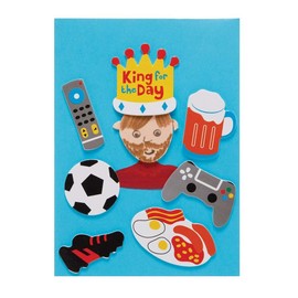 Baker Ross FE553 Father's Day Foam Stickers Kids Stickers Ideal for Kids Arts and Crafts Projects Ideal for Card Making and Scrapbooking (Pack of 200)