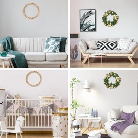 SEWACC Wedding Decoration House Decorations for Home Spring Decorations Grapevine Wreath Frame Wooden Wreath Decorative Wreath Grape Vines Vine Garland Crafts Christmas Vine Bamboo Branch