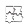 Wetco Puzzle Cookie Cutter Set of 4Pcs, Biscuit Cutters Stainless