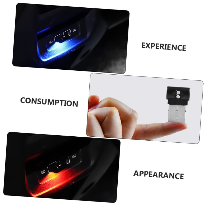GRIRIW USB Car Interior Led Atmosphere Light Mini Decorative Lamp