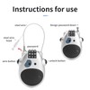 Newdeport Snowboard Lock: Bike & Luggage Combo 3 Digit Adjustable