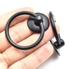 Aifeier ET Single Hole Metal Drop Ring Knobs Black Drawer
