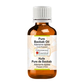 Greenwood Essential Natural Baobab Oil (Adansonia Digitata) Natural Pure Therapeutic Quality Cold Pressed 5 ml (0.16 oz)