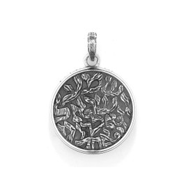 Central Diamond Center Shema-Am Israel Chai Pendant