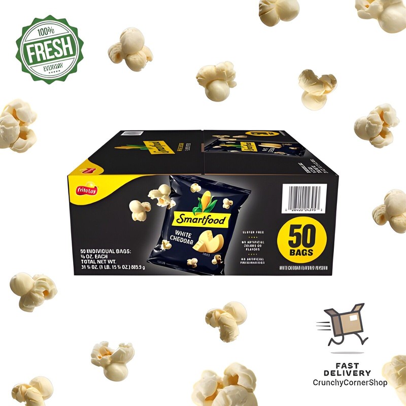 White Smartfood White Cheddar Cheese Popcorn (0.625 oz., 50 pk.)