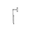 Croydex Camberwell Flexi-Fix Towel Ring, Screw or Glue, Silver