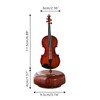 Musiin Violin Music Box, Creative Music Box Violin with Rotating