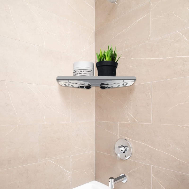 Skelang 304 Stainless Steel Corner Shelf, Triangle Shower Caddy, Floating