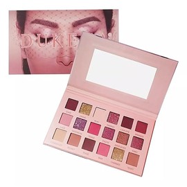 Paleta de Sombras para Ojos 18 Tonos Dukeza Bare Tonos Neutros Con Ultrapigmentación, 1 pieza.                                                        
