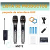 Micrófono Inalámbrico Profesional Uhf Markimton M02 Gris Oscuro