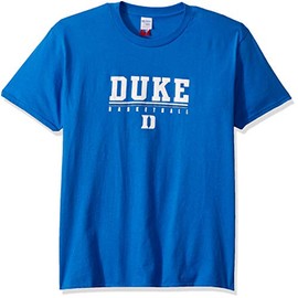 Duke S/S Basketball Adult Size T-Shirt (Large) Blue
