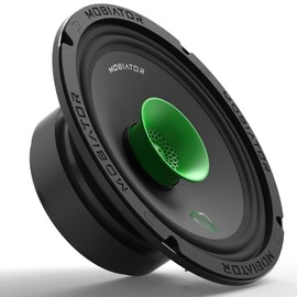 MB-M65T 6.5" 2-Way Pro Audio Midrange Coaxial Speakers, 360W Max, 4-Ohm, 1.5" Voice Coil, with Built-in Bullet Tweeters, Easy to Install in Cars/Trucks/Doors (Pair)