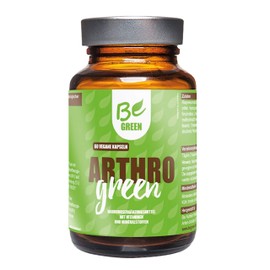 BeGreen Arthro Green Hyaluronic Acid, Zinc, MSM, Folic Acid, Selenium and L-Proline for the Body's Collagen Synthesis, Without Chemical Anti-Inflammatories, High Dose, Vegan, 60 Capsules