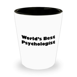 Cute Gifts for Psychologist Shot Glass Tequila Shotglass Novelty Drinkware - Psychology School Educational Clinical Counseling Forensic Practitioner APA Funny Gag Idea Recognition Award - WorldsBest