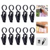 Rotating Laundry Hook Clip,Plastic Clothes Swivel Hanger,Multipurpose Anti-skid Clothespin,Hat/Cap/Socks/Scarf Hanging