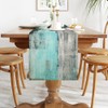 Teal Table Runner Linen Table Runner Thicken Turquoise Blue and