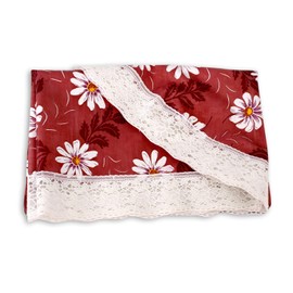 CASA-NEST Thick PVC Printed Dining Table Cover,4-6 Seater Size-54-78 Oval Waterproof Easy to Clean, Multi Color 7954