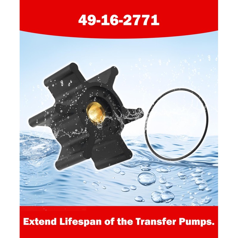 49-16-2771 Transfer Pumps Impeller with O-Ring Kit Fits for Milwaukee