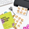 60 Sheets Premium Printable Vinyl Sticker Paper for Inkjet Printers
