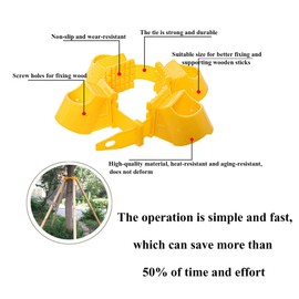 Tree Stake Kit Adjustable Plastic Support Staking for Young Tree Protection (TreeΦ=3in一6in)