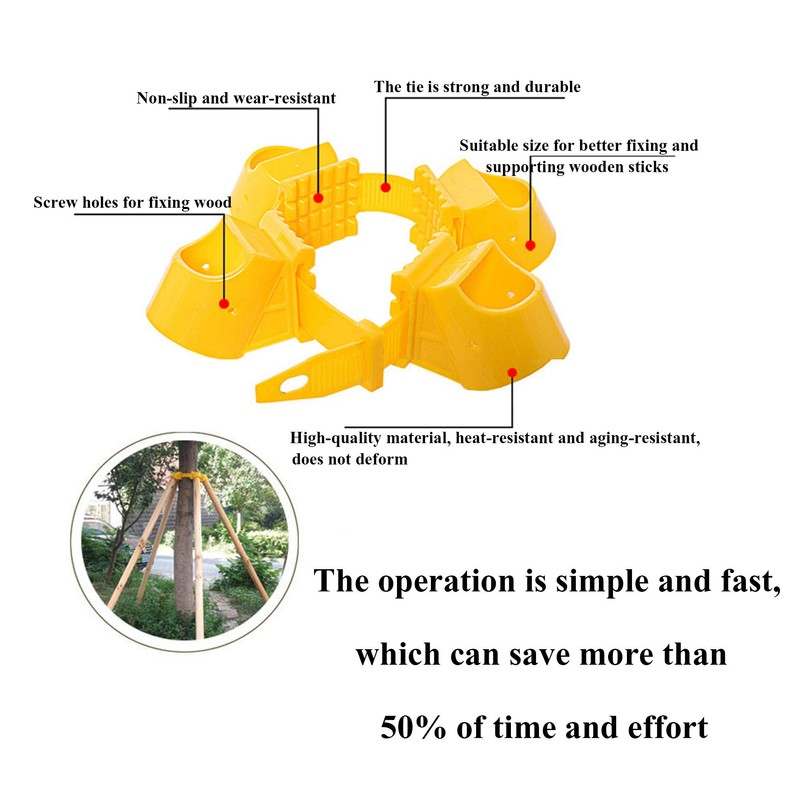 Tree Stake Kit Adjustable Plastic Support Staking for Young Tree