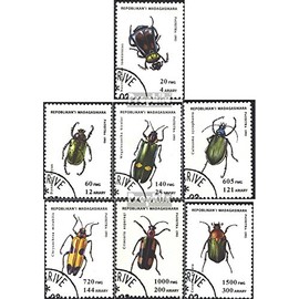Prophila Collection Madagaskar 1656-1662 (kompl.Ausg.) gestempelt 1994 Käfer (Briefmarken für Sammler) Wirbellose Tiere Sonstige (Insekten, Schnecken, Bienen …)