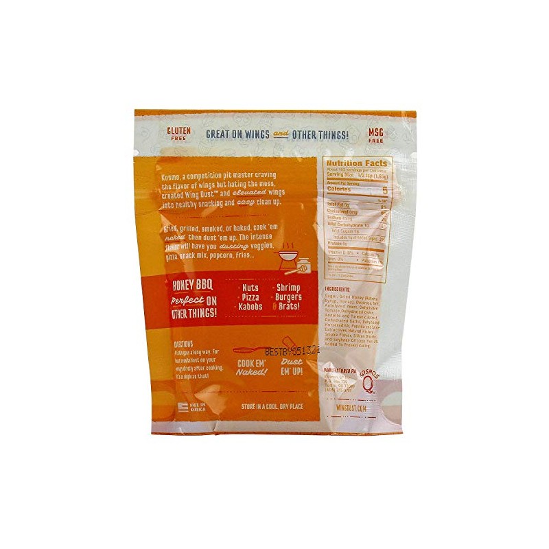 Kosmos Q Honey Bbq Wing Dust, Sweet & Smoky Chicken