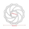 Denash Bicycle Brake Disc, with 6 Corrosion Resistant Bicycle Brake