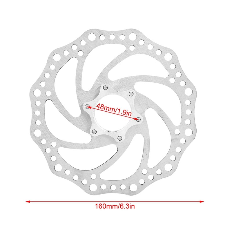 Denash Bicycle Brake Disc, with 6 Corrosion Resistant Bicycle Brake