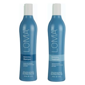 Loma Hair Care Moisturizing Shampoo Moisturizing Treatment Duo, 12 oz.