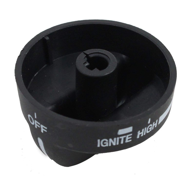 UpStart Components 4 Pack Black ABS Plastic Range Knob Replacement