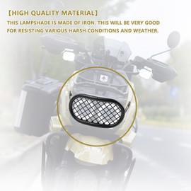 Minho Motorcycel Front Headlight Guard with Mesh Cover in Heavy Iron Material Compatible with Yamaha Zuam 125 2022 2023