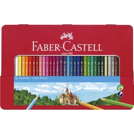 Faber-Castell Classic Colored Pencils Tin Set, 48 Vibrant Colors In Sturdy Metal Case