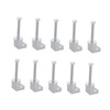 Zerodeko 10pcs Aluminum Clamps for Truck Toolbox Mounting Silver Tie