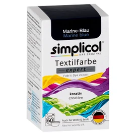 simplicol expert Fabric Dye, navy blue 1708, for Re-Dyeing and Refreshing Clothes, Washing Machine-safe, for Cotton, Wool, Silk, Linen, Viscose & Blended Fabrics