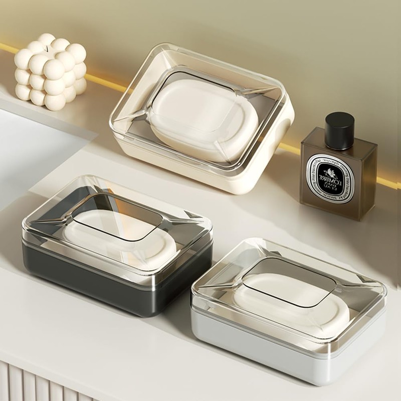 Sbomi Double Layer Removable Soap Dish, Soap Dish with Drain