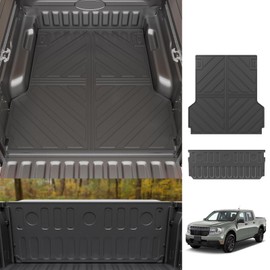 Dattumar Truck Bed Mat Tailgate Mat Compatible with 2022-2025 Ford Maverick 4.5Ft Bed All Weather Protection TPE Accessories (22-25 Maverick 4.5FT)