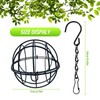 6pcs Fat Ball Feeder, Fat Ball Feeders Hanging, Metal Bird