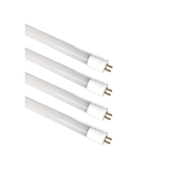 (4-Pack) Fulight Ballast-Bypass & Rotatable LED F21T5 Tube Light- 34-Inch 10W (21W Equivalent), Warm White 3000K, Double-End Powered, Frosted Cover -110/120VAC