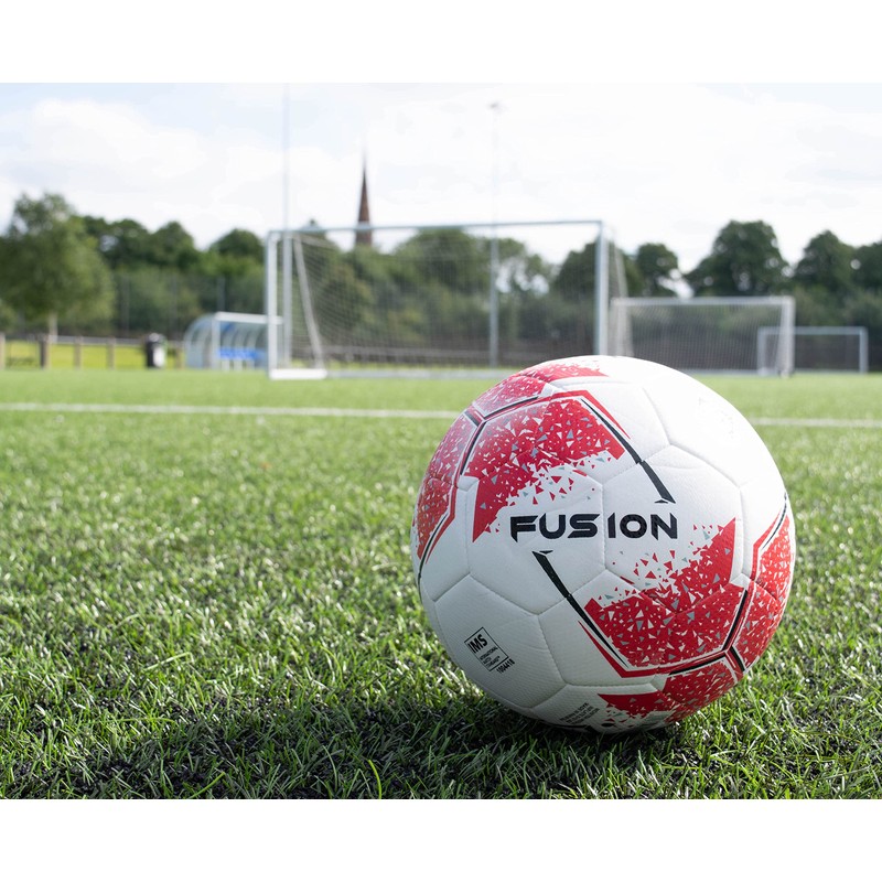 Precision Unisex-Youth Fusion IMS Training Ball, White/Red/Grey/Black, 3