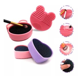 Universo en Linea Limpia Brochas Maquillaje Estuche Esponja En Seco Formas F Color Modelo