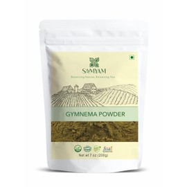 SAMYAM Gymnema Leaves Powder - 200g Pack | Gurmar/Gymnema Sylvestre, Sugar Destroyer