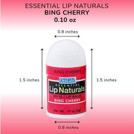 Essential Lip Naturals | Mini Lip Balm - 12 Count [SPF-15] (Bing Cherry)