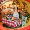 CUTEROOM Dollhouse Kit, DIY Miniature House Kit-Apple House
