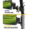 HOWBOW Golf Cart Mirrors Kit, Adjustable 180 Degree Rotation and