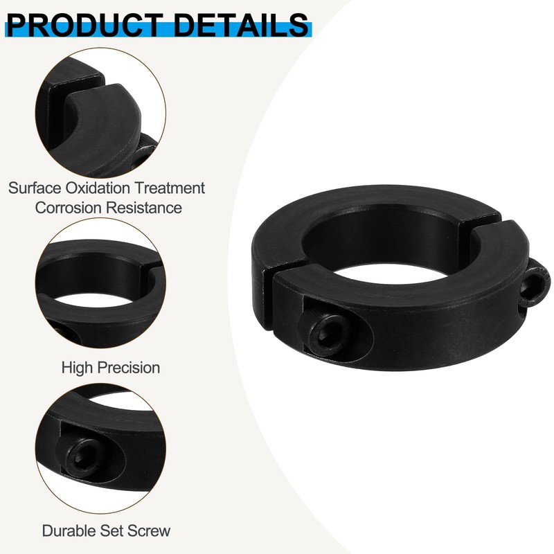 PATIKIL Bore 35mm Double Split Shaft Collar 57mm OD 15mm