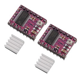 Heevhas DRV8825 Stepper Motor Driver Module Stepper Motor Driver Module Adjustable Driver 3D Printer Accessories with Heatsink for 3D Printer RepRap (Pack of 2)