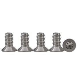 Pack of 25 M5 x 12 Countersunk Screws Torx Stainless Steel 304 Machine Screws Countersunk Screws with Nose Standard Quincunx Fully Threaded Screws for Machine Equipment and Home Furniture