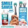 SMILE SAVER 360° 3-Sided Toothbrush 2PK + Toothpaste Tablets +
